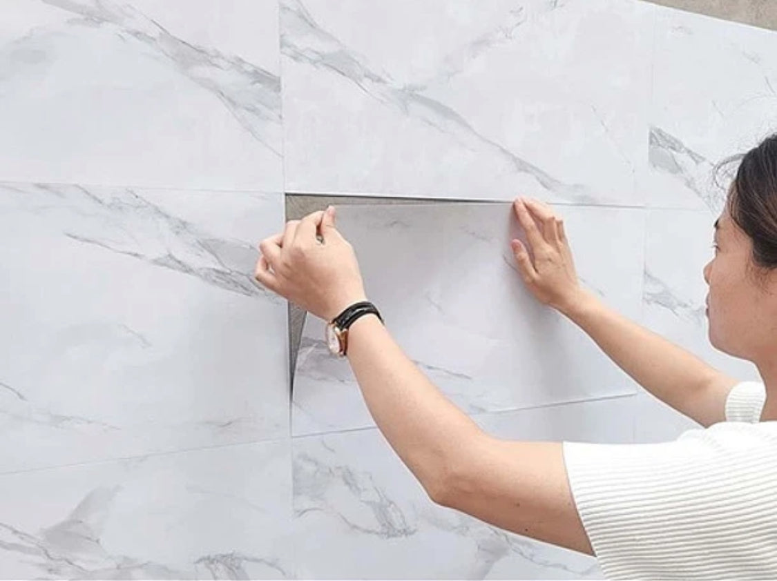 Papel adhesivo efecto mármol