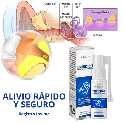 LIMPIADOR DE OIDOS TINNIDROP - ESCUCHA MEJOR, VIVE MEJOR