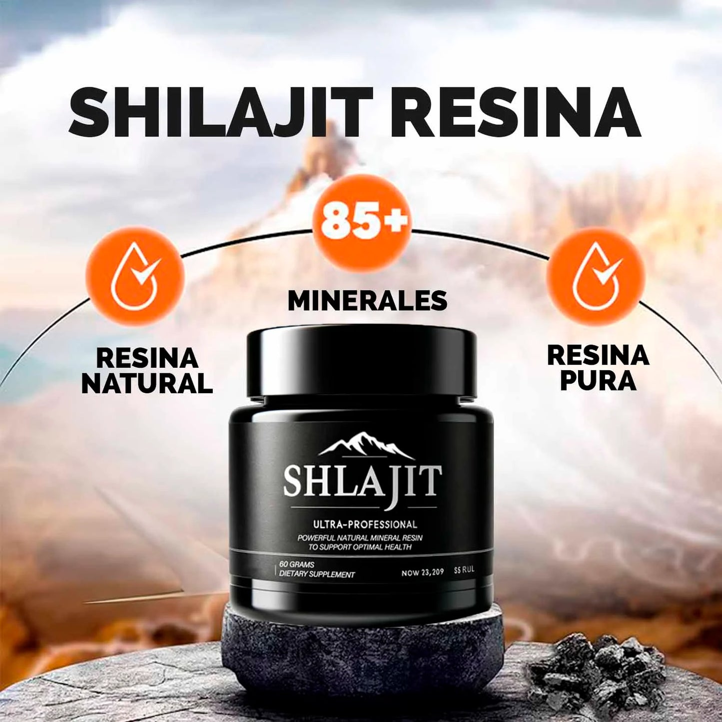 SHILAJIT DEL HIMALAYA EN RESINA 30G