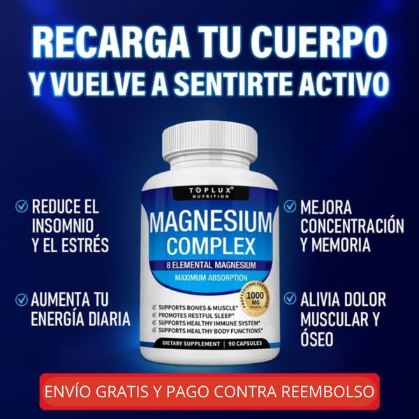 MAGNESIUM COMPLEX® - Suplemento 8 en 1 - 60 CAPS