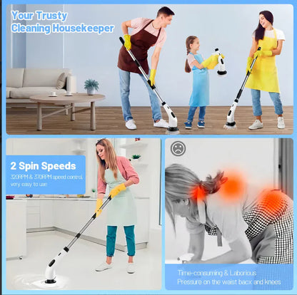 CleanBrush™ Super Cepillo De Limpieza Eléctrico Giratorio 9 en 1! 🚚 ¡ENVÍO GRATIS a todo el país!