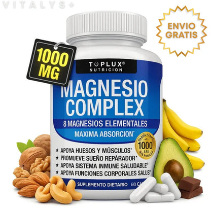 MAGNESIUM COMPLEX® - Suplemento 8 en 1 - 60 CAPS