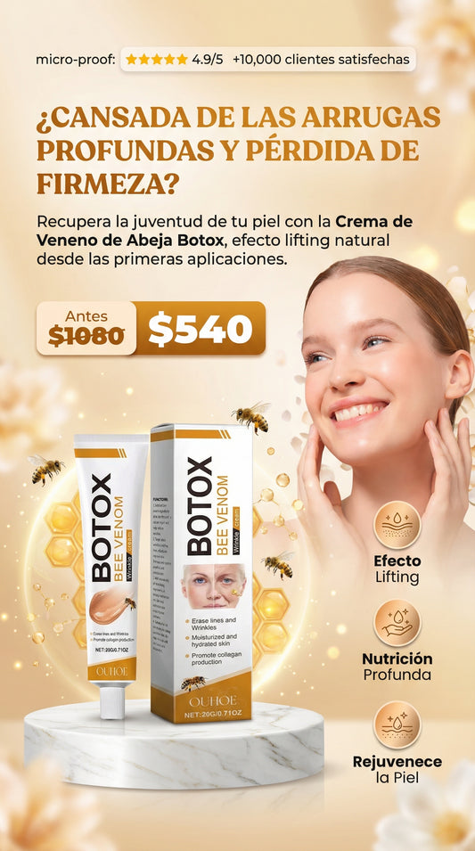 Crema Lifting de Veneno de Abeja Botox!! Paga al Recibir y Envio Gratis!