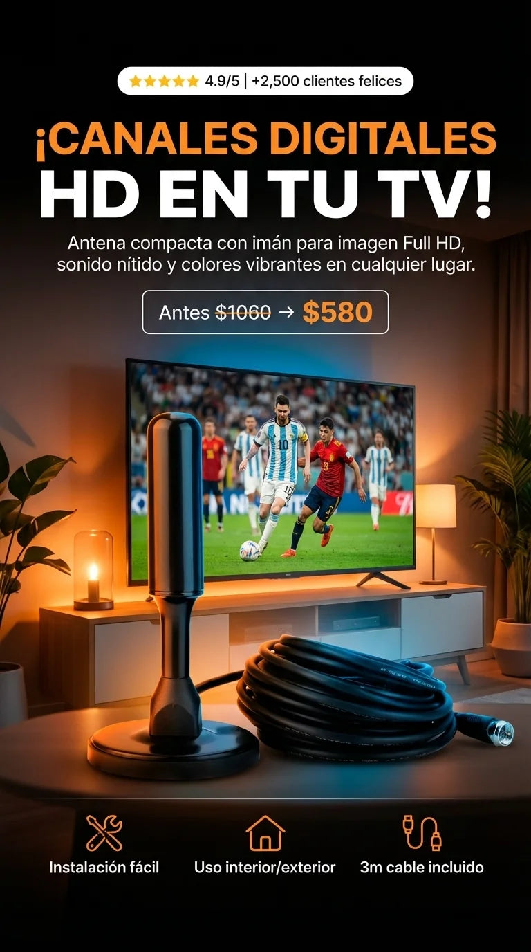Antena Digital HD Para TV PLUS-sin stcok