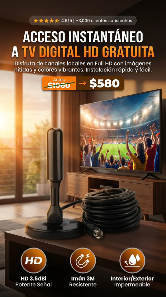 Antena Digital HD Para TV PLUS