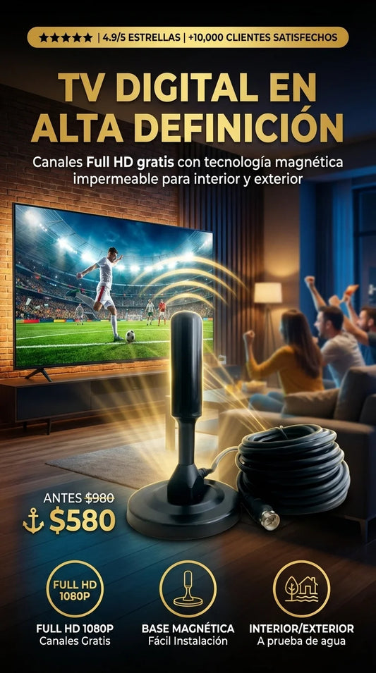 Antena Digital HD Para TV PLUS1
