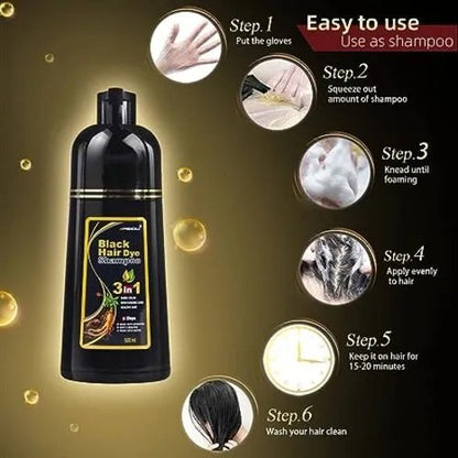 SHAMPOO 3 EN 1 PARA TEÑIR CANAS 500ML